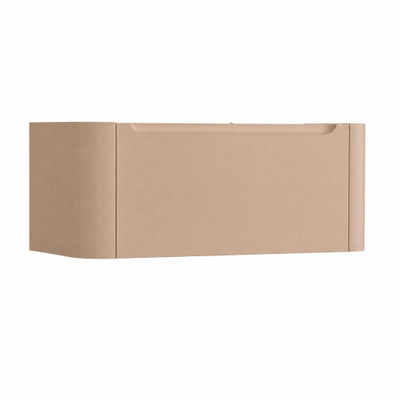 H&R Badmeubelen Juice Wastafelonderkast - 100x45x40cm - afgeronde hoeken - 1 lade - geïntegreerde greep - peach