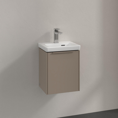 Villeroy & Boch Subway 3.0 Wastafelonderkast - 1 deur - 351x429x309mm - taupe