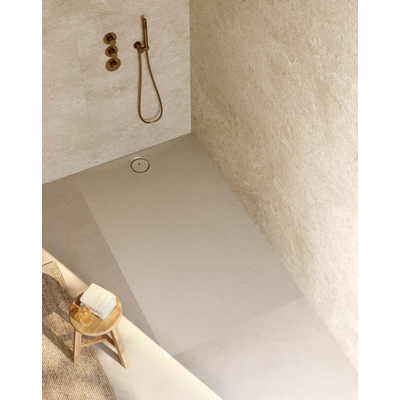 Riho Nuvia Receveur de douche - 180x100cm - antibactérien - purite - pebble grey
