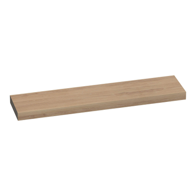 BRAUER Creek topblad vrijhangend - 200x50x10cm - lamellen eiken naturel - beschadigd - OUTLET UDEN