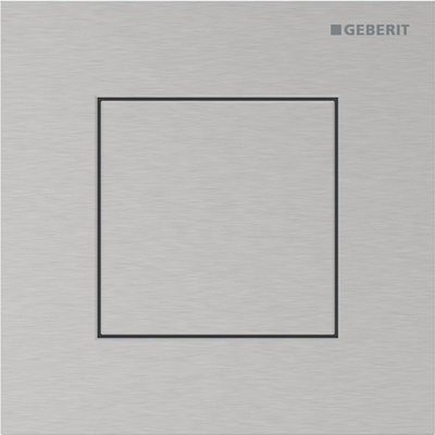 Geberit Type 40 urinioir bedieningsplaat - pneumatisch - vierkant - rvs geborsteld/easy-to-clean - rvs geborsteld