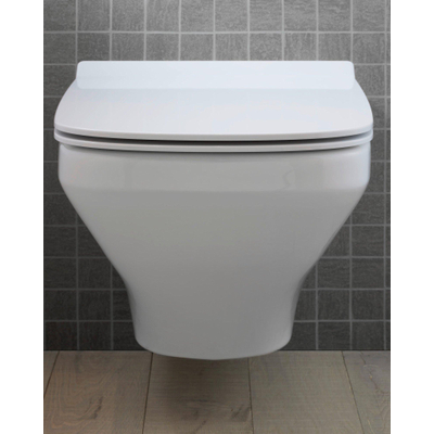 WC suspendu Duravit DuraStyle 54 à fond creux avec fixation dissimulée 37x54cm avec wondergliss blanc