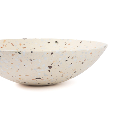 Saniclass Waskom - 42x42x12cm - rond - terrazzo - mat beige OUTLETSTORE