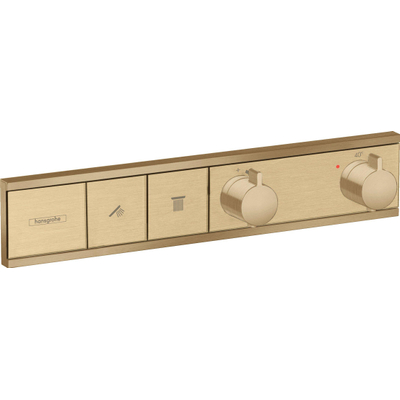 Hansgrohe Rainselect Afbouwdeel - voor inbouw douchekraan - thermostatisch - voor 2 functies - 45.6x90cm - thermostaat - geborsteld brons
