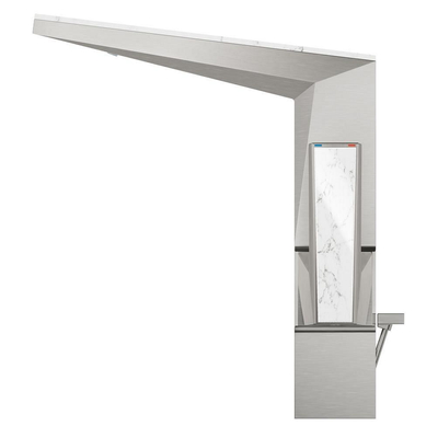 Grohe Allure brilliant private collection wastafelkraan L-Size white att. supersteel