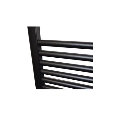 Sanicare HPW Radiateur électrique - 111,8x45cm - 596W - wifi - thermostat - noir - en bas à gauche - noir mat
