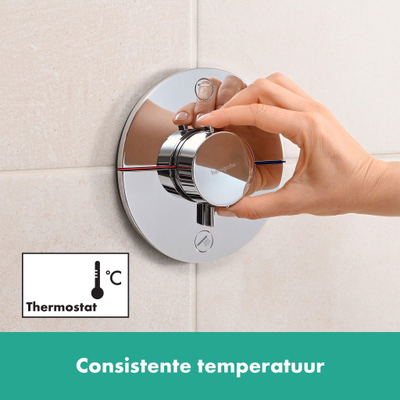 Hansgrohe Showerselect comfort s Thermostaat - inbouw - 2 functies - hoogglans chroom