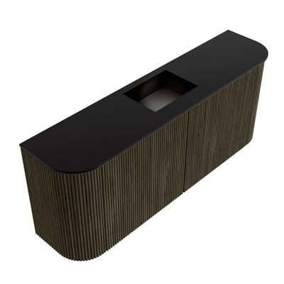 Mondiaz JOYA 103.2cm toiletmeubel - ronding links en rechts kleur Shadow - Wastafel FAYE positie Midden Zonder kraangat kleur Urban.