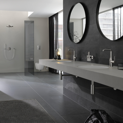 GROHE Essence New wastafelkraan - l-size - opbouw - eengreeps - geborsteld rvs