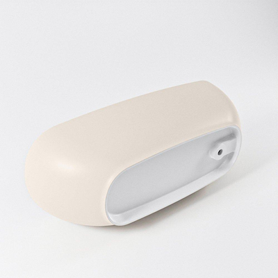 MONDIAZ ROCK Baignoire autoportante - 170x70cm - lin mat (beige)