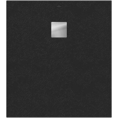Villeroy & Boch Excello douchevloer - 100x90cm polyurethaan/acryl - Nature Anthracite (grijs)