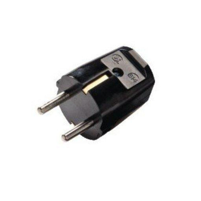 Martin Kaiser 614 Prise avec terre IP20 droite RAL9005 noir