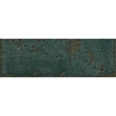 SAMPLE Colorker Enjoy Decor-strip - 10x30cm - 8mm - gerectificeerd - Porcellanato - Emerald (Groen)
