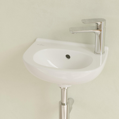 Villeroy & Boch O.novo Lave-mains 36x27.5cm trou pour robinet gauche blanc