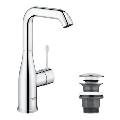 GROHE Essence Mitigeur de lavabo monotrou - bec 12,7 cm - taille L - chrome