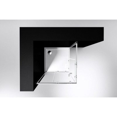 Best Design Project Cabine de douche accès d'angle 100x100x190cm verre 5mm