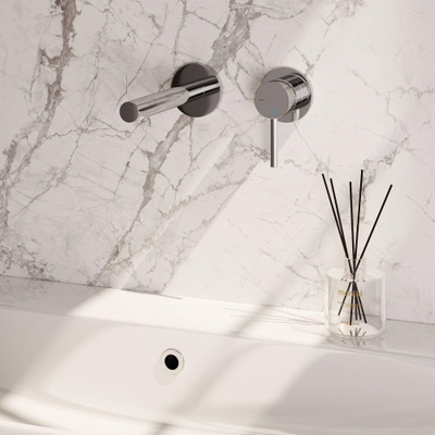 BRAUER Stripe Mitigeur lavabo encastré - bec droit et rosaces - modèle A1 - chrome