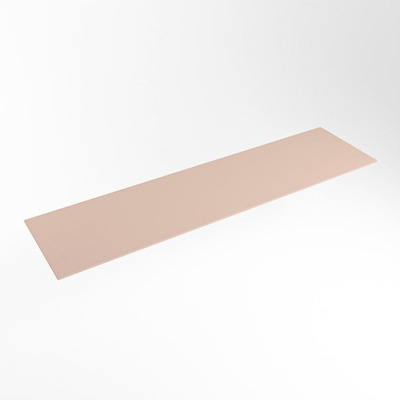 Mondiaz TOP 23 Topblad - 160x23.5x0.9cm - geschikt voor afdekplaat - Solid surface - Rosee