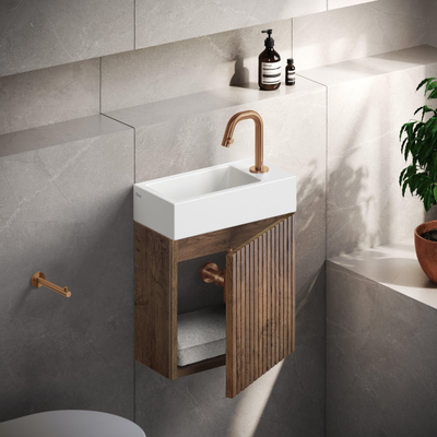 Clou Kaldur porte-rouleau de papier toilette droit bronze brossé PVD