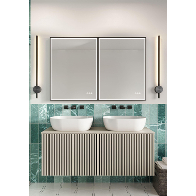 Crosswater Limit Robinet de lavabo - 3 trous - encastré - Noir mat