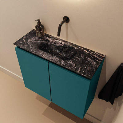 MONDIAZ TURE-DLUX 60cm toiletmeubel Smag. EDEN wastafel Lava positie midden. Zonder kraangat.