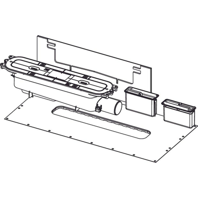 Tece DrainProfile Corps encastré - profondeur 95mm - avec sortie latérale - siphon 50mm