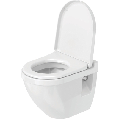 Duravit Starck 3 Wandcloset - 48.5x36cm - diepspoel - zonder zitting - compact - glans wit