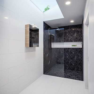 Miroir Armoire Mondiaz CUBB - 50x70cm - 1 porte - Chêne blanchi (Bois)