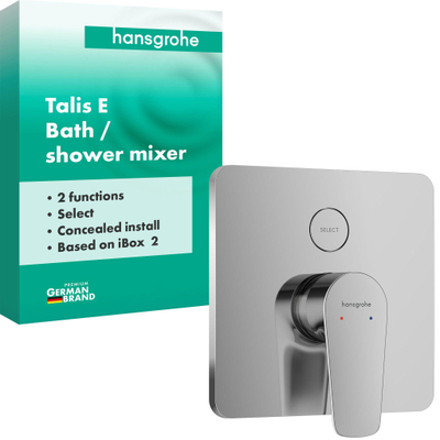 Hansgrohe Talis E inbouw badmengkraan iBox Universal 2 chr