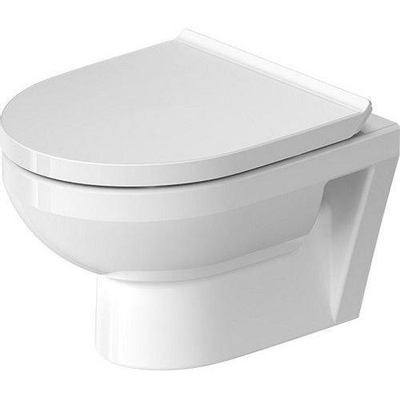 Duravit DuraStyle Basic pack WC suspendu à évacuation profonde sans bride 36,5x48cm avec abattant à frein de chute blanc