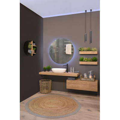 Looox Wood collection Base Block 100x30x40cm 1 tiroir chêne old grey