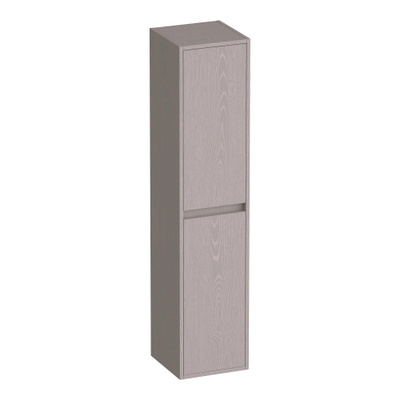 BRAUER Adore Armoire de salle de bains - 160x35x35cm - avec 2 portes sans poignées ouvrant à gauche ou à droite Timber Greige