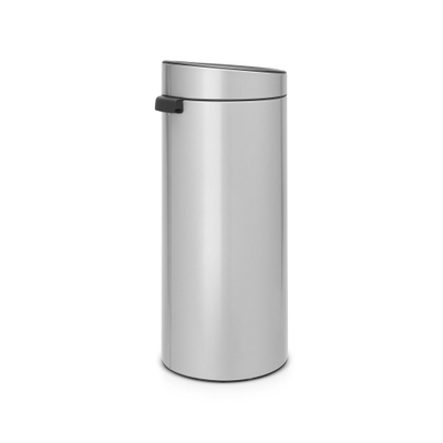 Brabantia Touch Bin Poubelle - 30 litres - seau intérieur en plastique - metallic grey