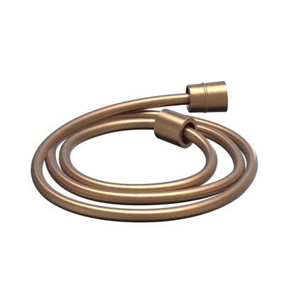 IVY Bond Ensemble de douche de tête - encastré - symmetry - inverseur 2 voies arrêt/déviation - bras de plafond 15 cm - douche de tête medium 25 cm - support avec sortie - flexible de douche 150 cm - douchette à main en forme de barre - Cuivre brossé mat PVD