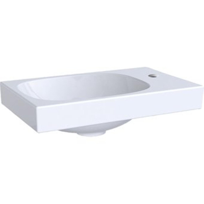 Geberit Acanto lave-mains 40 cm trou de robinet à droite sans trop-plein blanc