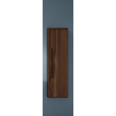 Saniclass Prime Essential Hoge Kast - 120x35x35cm - 1 deur - noten - MDF OUTLETSTORE