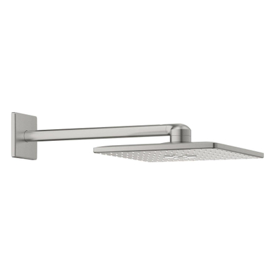 GROHE Rainshower SmartActive 310 Cube hoofddouche - 31x31cm - vierkant - wandarm 43cm - 2 straalsoorten - supersteel (RVS)