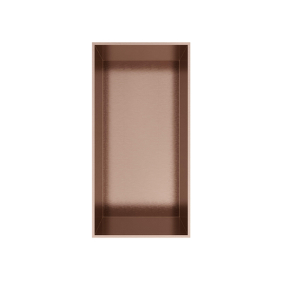 Hotbath &MORE Inbouwbox of inbouwnis - 30x15x10 - frameless - Geborsteld koper PVD