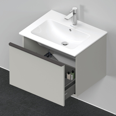 Duravit D-neo Meuble sous vasque 61x46.2x44cm 1 tiroir Gris béton mat