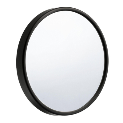 Smedbo Make Up spiegel voorzien van zuignap Zwart ABS Spiegelglas Diameter 130 mm Zwart