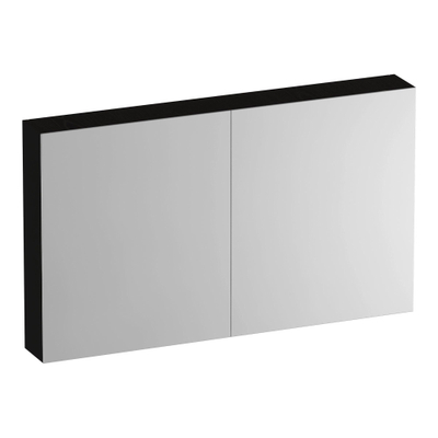 BRAUER Impress armoire de toilette – 119 x 70 x 15 cm – 2 portes, portes-miroir double face – Timber Black