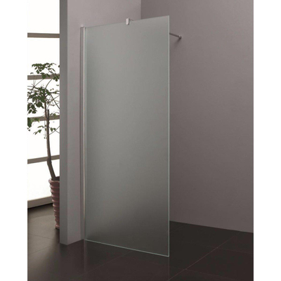 Wiesbaden Frosted Douche à l'italienne 90x200cm avec verre mat Nano 10mm et profilé Aluminium