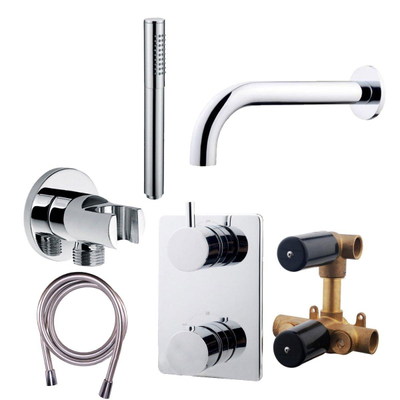 Wiesbaden Caral Robinet baignoire à encastrer Chrome
