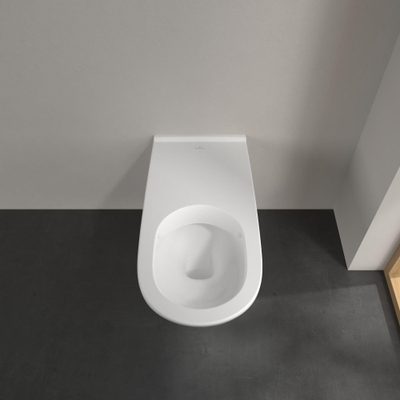 Villeroy & Boch ViCare Cuvette à fond profond - ViCare - sans rebord de rinçage - suspendu au mur - blanc alpin brillant (blanc)