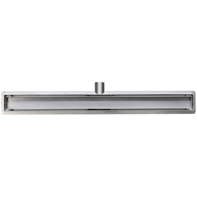 Wiesbaden Douchegoot met flens en tegelrooster 60 x 7 cm RVS