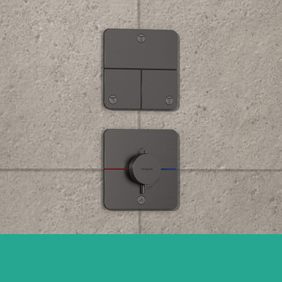 Hansgrohe Showerselect comfort q Thermsotaat - inbouw - 1 functie - extra uitgang - zwart chroom