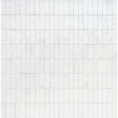 Ceralto Drapé Mural Wandtegel - 5x15cm - 10.0mm - Bianco