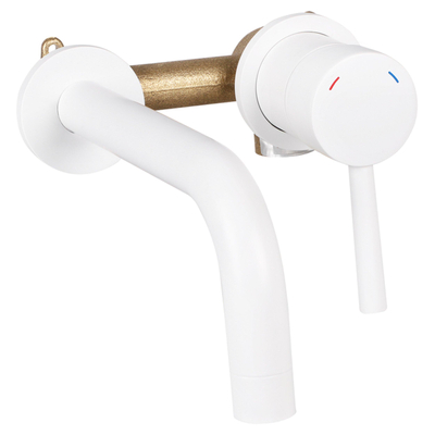 Differnz Mitigeur encastré eau froide/chaude droite blanc mat