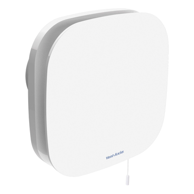 Vent-Axia Supra Design 100 HT badkamerventilator met vochtsensor en timer 90 m3/h Wit OUTLETSTORE