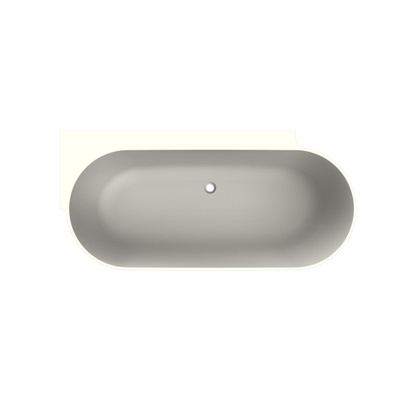 Arcqua Havana Baignoire demi-îlot - 170x80cm - gauche - sable mat